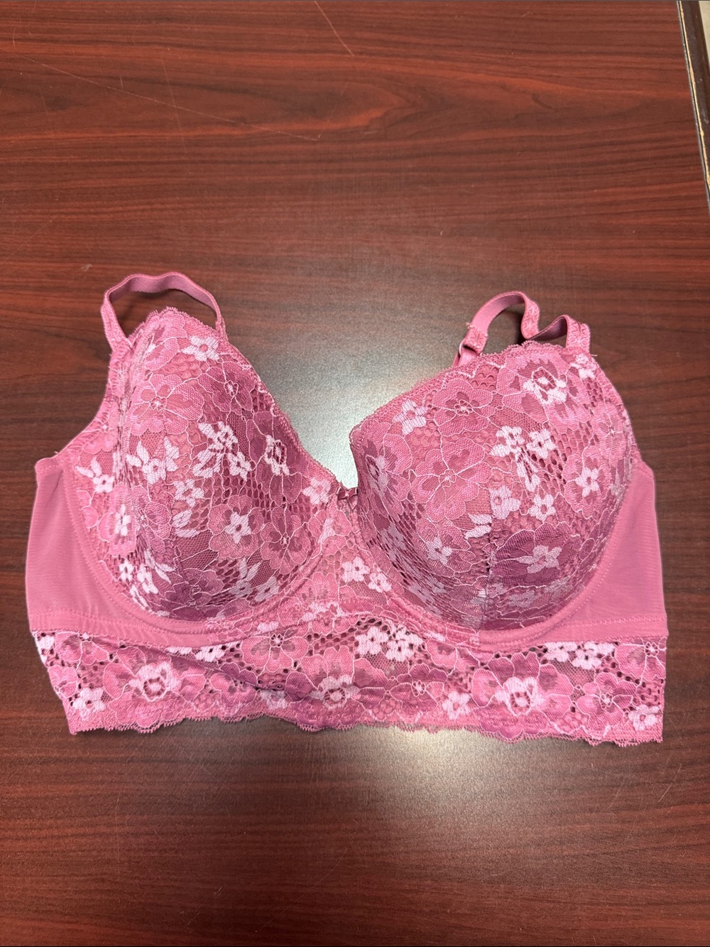 Pink Lace Adored by Adore Me 40DD 40E